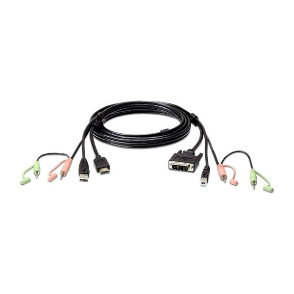 2L-7D02DH - Cáp KVM USB HDMI sang DVI-D 1.8M có âm thanh